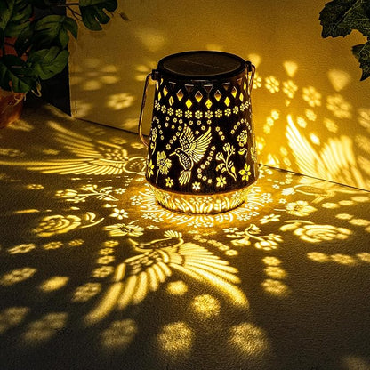 Solar Lanterns Outdoor Decor Waterproof,Hummingbird Hanging Gifts for Women, Mom, Solar Garden Lights Metal Fall Decoration for Outside,Yard, Patio,Garden,Porch,Pool