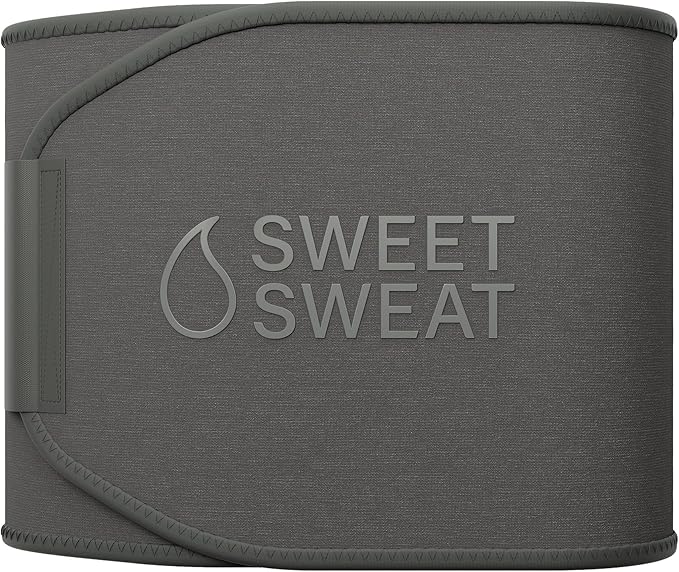 Sports Research Sweet Sweat Waist Trimmer (Core Series) - Premium Sweat Enhancing Fitness Band for Women & Men