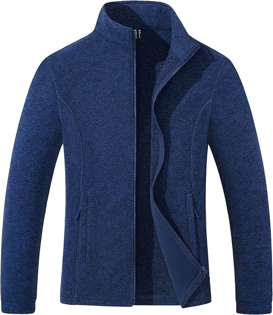 MAGCOMSEN Fleece Jacket Women Zip UP Lightweight Soft Polar Warm Winter Jackets for Women with Pockets Outdoor Hiking