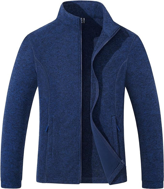 MAGCOMSEN Fleece Jacket Women Zip UP Lightweight Soft Polar Warm Winter Jackets for Women with Pockets Outdoor Hiking