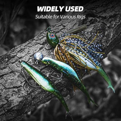 Forked Tail Soft Baits- Realistic Jerk Bait & Fluke Action Soft Lures for Bass, Trout & Crappie - Versatile Freshwater & Saltwater Fishing Bait (2.75"-5")