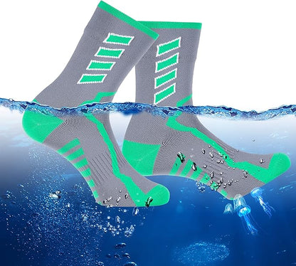 RANDY SUN Waterproof Socks, Unisex Hiking Wading Trail Running Kayaking Crew Socks