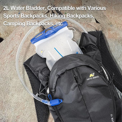 Water Bladder 1.5L-2 Liter, BPA -Free Hydration Bladder for Hiking Backpack, Leak - Proof Water Reservoir Storage Bag for Hiking, Running, Camping & Outdoor Adventures