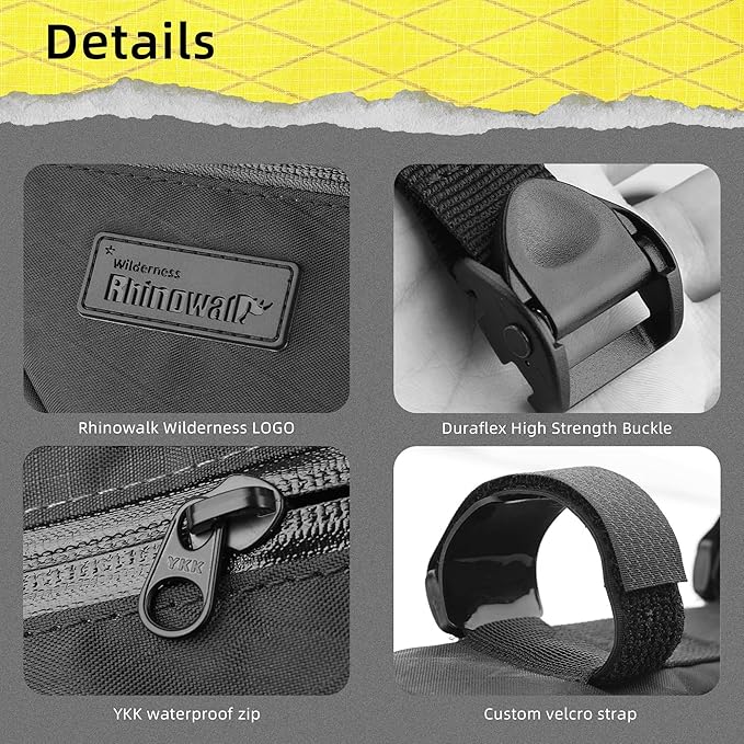 Rhinowalk Bicycle Front Frame Bag Bike Under Top Tube Triangle Waterproof Bag 2.4L Cycling Accessories Nylon Pack Pouch for MTB Road Bike Cycling Commuting and Outdoor Adventures