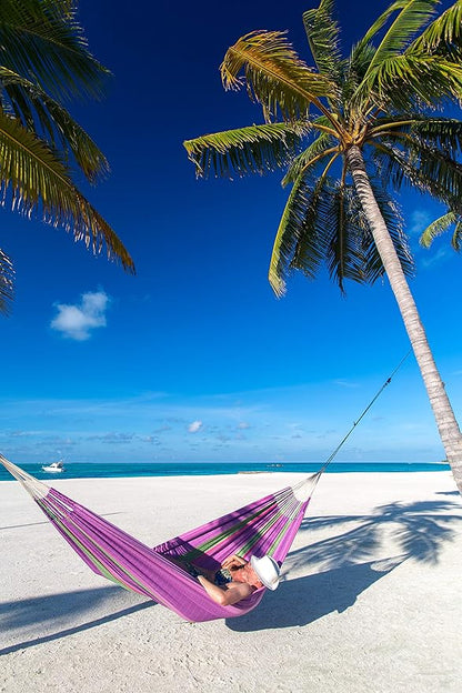 LA SIESTA Flora Blossom - Organic Cotton Family Classic Hammock Size King