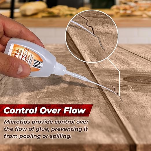 4 Pk X 1.76 Oz. (50g) CA Glue - Thin Cyanoacrylate Based Super Glue for Woodworking - Model Car Adhesive, Strong Bonds in Model Airplane, Wood Projects. Fast Drying, Instant Wood Bond