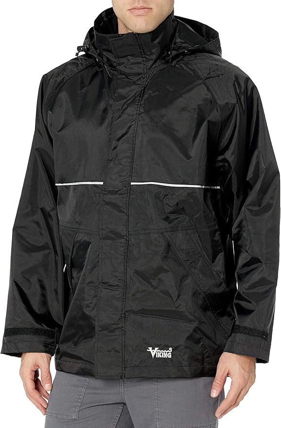 Viking Journeyman 420D Waterproof Jackets for Men - Heavy-Duty Hooded Industrial Jacket for Construction and Forestry