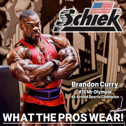 Schiek Sports Model 2004 Nylon 4 3/4" Weight Lifting Belt - Black