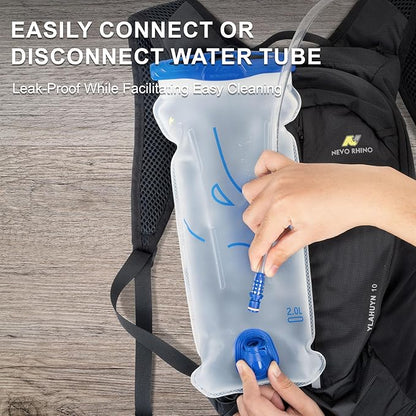 Water Bladder 1.5L-2 Liter, BPA -Free Hydration Bladder for Hiking Backpack, Leak - Proof Water Reservoir Storage Bag for Hiking, Running, Camping & Outdoor Adventures