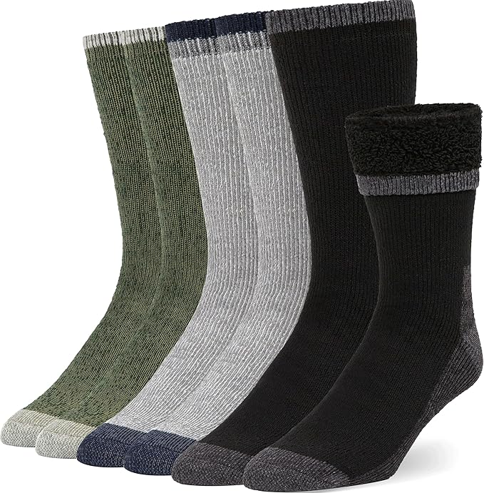 Alvada Warm Thermal Wool Socks for Winter Moisture Wicking and Breathable Cozy Boot Socks