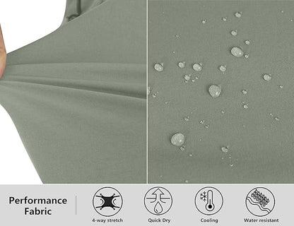 Little Donkey Andy Men's Stretch Convertible Pants, Zip-Off Quick-Dry Hiking Pants, UV Protection, Lightweight