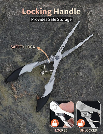 Fishing Gear,Hook Remover Fishing Pliers,Stainless Steel Fishing Tools,Multitool for Saltwater Freshwater