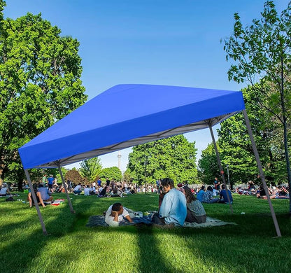 ABCCANOPY 10x10 Pop Up Canopy - Outdoor Patio Portable Canopy Tent Gazebo Heavy Duty for Backyard and Deck with 4 Sandbags and 8 Stakes(Blue, 10x10)
