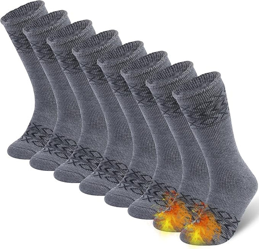 Sunew Warm Thermal Socks 4 Pack, Mens Womens Winter Heated Outdoor Skiing Thermal Socks