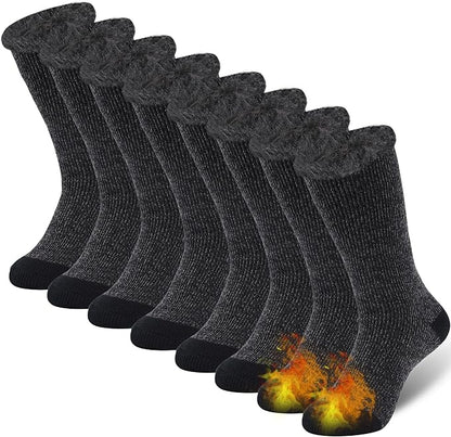 Sunew Warm Thermal Socks 4 Pack, Mens Womens Winter Heated Outdoor Skiing Thermal Socks