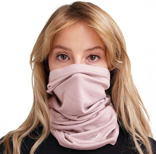 Merino.tech Merino Wool Ski Neck Gaiter - Face Mask Neck Warmer for Men & Women
