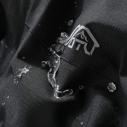 OTU Men's Lightweight Waterproof Hooded Rain Jacket Outdoor Raincoat Shell Jacket for Hiking Travel