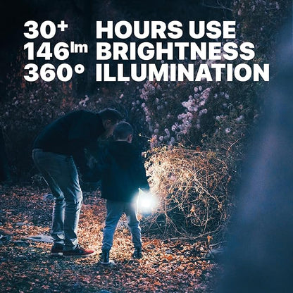 MalloMe Camping Lantern Red Purple 2 Pack Lanterns for Power Outages, Camping Lights for Tent Hanging, Camp Light Tent Lamp Emergency Battery Powered LED Lantern (Rechargeable Batteries Not Included)