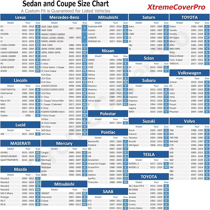 All Weather Waterproof car Cover Good for rain Snow uv Protection dust mid-Size Sedan Altima Accord Prius Impreza Passat Fusion Camry Model 3 Black