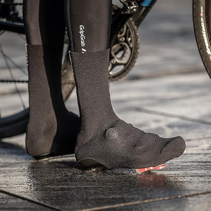 GripGrab Primavera Road Bike Spring Fall Cover Socks Aero Knitted Cycling Overshoes Belgian Booties Road Bike Shoe Covers