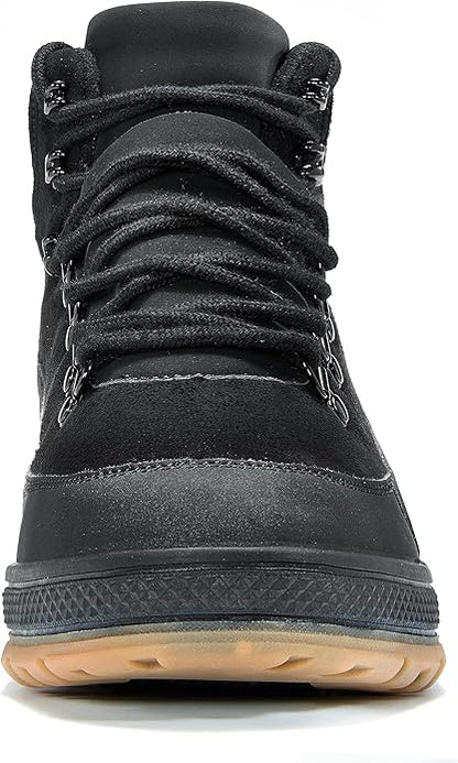 Wondamo Men's Snow Boots Lightweight Waterproof Winter Boots Fur Lined Anti-slip Cold Weather Shoes