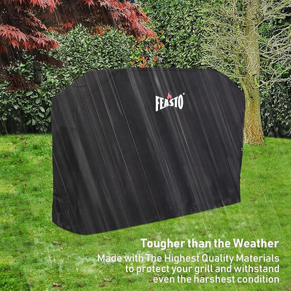 4+1 Burner Gas Grill, All Stainless Steel Outdoor BBQ Grill with Enameled Coated Chamber Body, 48,000 BTU Garden Barbecue Grill with Porcelain-Enameled Cast lron Grates, Grill Cover Included