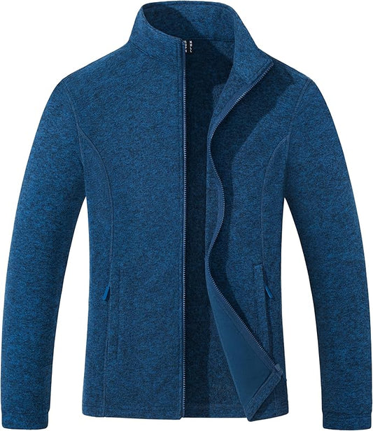 MAGCOMSEN Fleece Jacket Women Zip UP Lightweight Soft Polar Warm Winter Jackets for Women with Pockets Outdoor Hiking