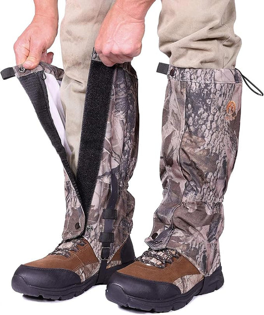 Pike Trail Adjustable Leg Gaiters - Lightweight, Waterproof - Leg Guards for Men & Women - Hiking Essentials Ideal for Hunting, Trekking & Fishing - 1 Pair