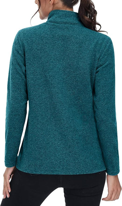 MAGCOMSEN Fleece Jacket Women Zip UP Lightweight Soft Polar Warm Winter Jackets for Women with Pockets Outdoor Hiking