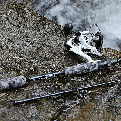 Sougayilang Fishing Rod and Reel Combo, Stainless Steel Guides Fishing Pole with Spinning Reel Combo for Bass Fishing