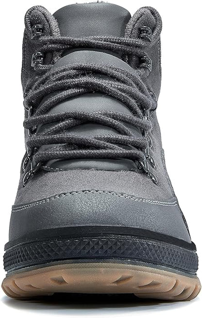 Wondamo Men's Snow Boots Lightweight Waterproof Winter Boots Fur Lined Anti-slip Cold Weather Shoes
