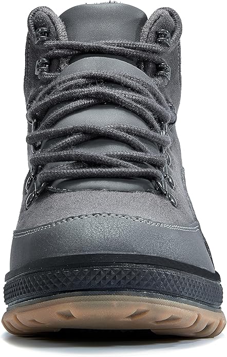 Wondamo Men's Snow Boots Lightweight Waterproof Winter Boots Fur Lined Anti-slip Cold Weather Shoes