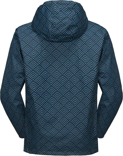 Little Donkey Andy Men's Waterproof Rain Jacket Outdoor Lightweight Rain Shell Coat for Hiking,Golf,Travel