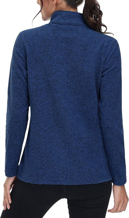 MAGCOMSEN Fleece Jacket Women Zip UP Lightweight Soft Polar Warm Winter Jackets for Women with Pockets Outdoor Hiking
