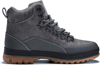 Wondamo Men's Snow Boots Lightweight Waterproof Winter Boots Fur Lined Anti-slip Cold Weather Shoes