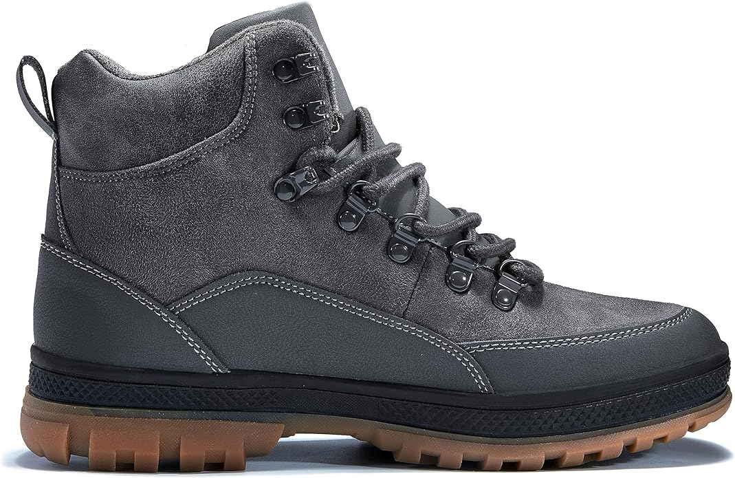 Wondamo Men's Snow Boots Lightweight Waterproof Winter Boots Fur Lined Anti-slip Cold Weather Shoes