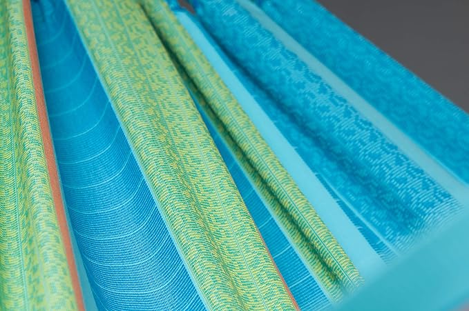 LA SIESTA Flora Hammock, Transform Your Backyard, Patio, or Porch into a Relaxation Oasis, Ultra Soft Cotton Hammock, Max 440 Lbs, Family Hammock, King, Curaçao