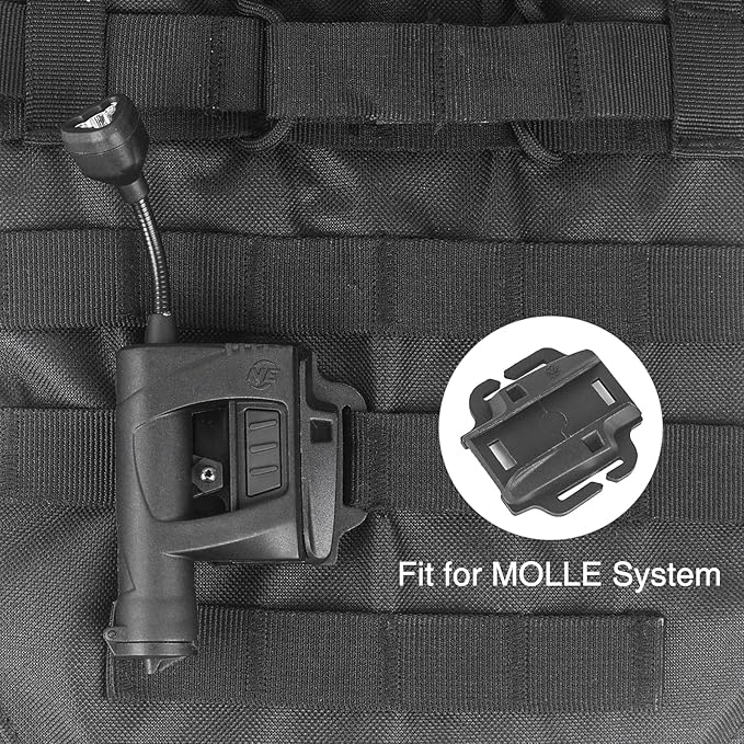 Tactical Helmet Light, IR Red Green White 4 in 1 LED Outdoor Survival Signal Lamp, with 2 Replaceable Helmets Accessories for Hunting Training