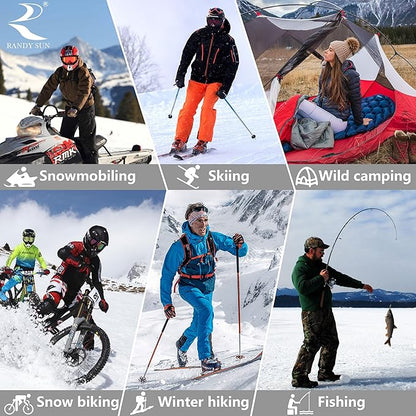 RANDY SUN Waterproof Skiing Socks, [SGS Certified] Unisex Knee High Breathable Hiking Trekking Sock 1 Pair