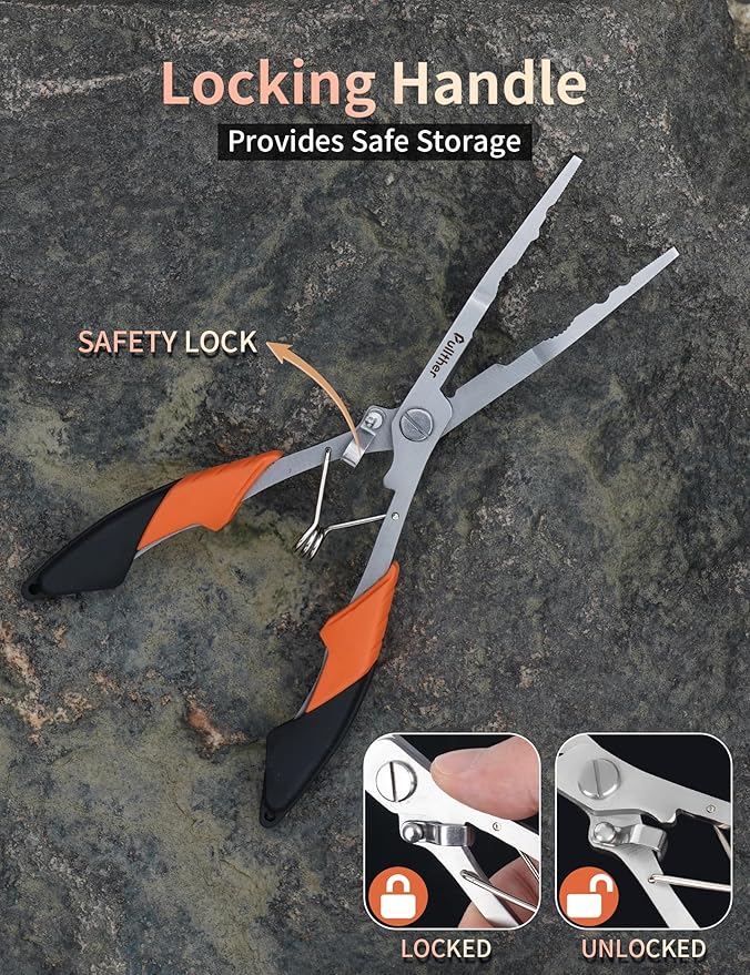 Fishing Gear,Hook Remover Fishing Pliers,Stainless Steel Fishing Tools,Multitool for Saltwater Freshwater