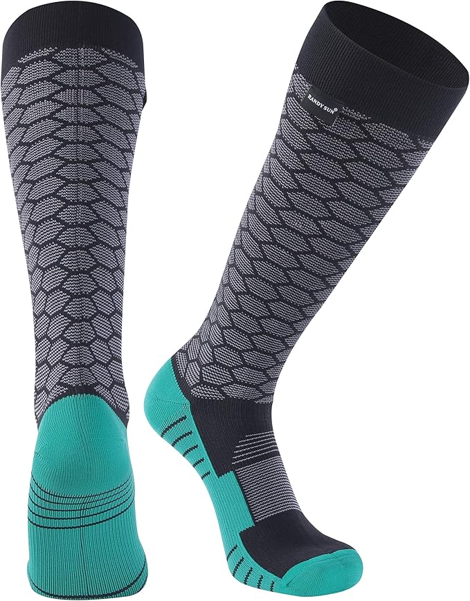 RANDY SUN Waterproof Skiing Socks, [SGS Certified] Unisex Knee High Breathable Hiking Trekking Sock 1 Pair
