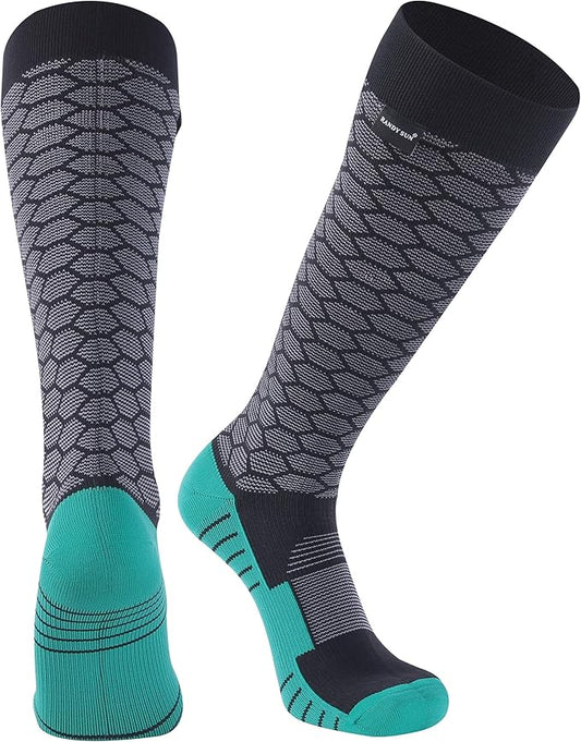 RANDY SUN Waterproof Skiing Socks, [SGS Certified] Unisex Knee High Breathable Hiking Trekking Sock 1 Pair