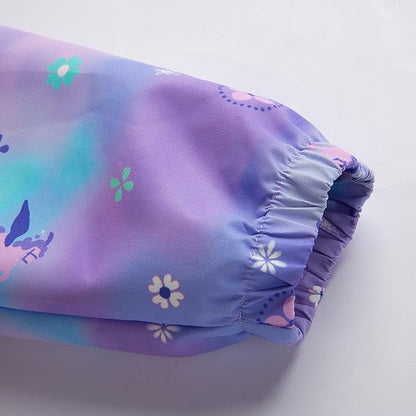 MGEOY Boys Girls Rain Jackets Lightweight Waterproof Hooded Raincoats Windbreakers for Kids 4-14Y