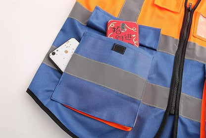 A-SAFETY High Visibility Reflective Safety Vest Customize Logo (XS-8XL)
