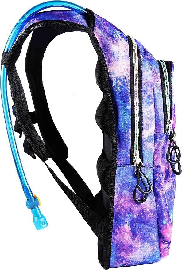 Sojourner Hydration Pack, Hydration Backpack - Water Backpack with 2l Hydration Bladder, Festival Essential - Rave Hydration Pack Hydropack Hydro for Hiking, Running, Biking, Festival Gear