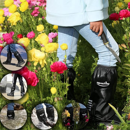 Waterproof Shoe Covers - Unisex Rain & Snow Boot Covers, Reusable Cycling & Gardening Overshoes