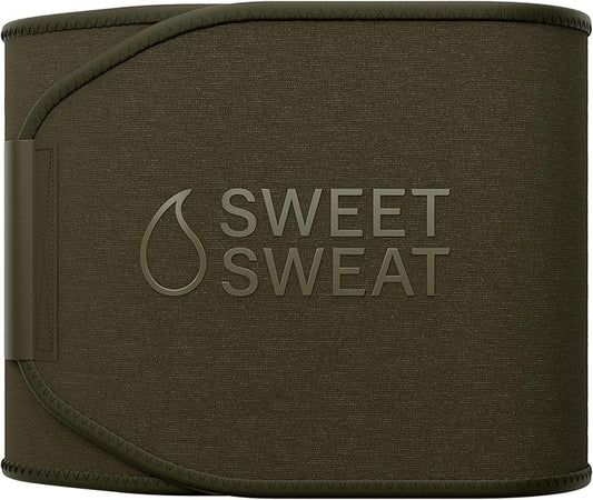 Sports Research Sweet Sweat Waist Trimmer (Core Series) - Premium Sweat Enhancing Fitness Band for Women & Men