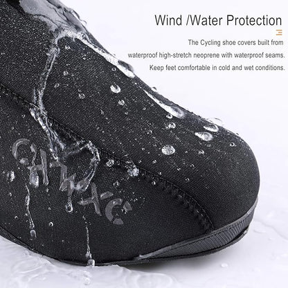 Cycling Shoe Covers Cold Weather for Men Women - Waterproof Shoe Covers Winter Outdoor Sports - Rain Cycling Overshoes, Road/Mountain Bike Booties