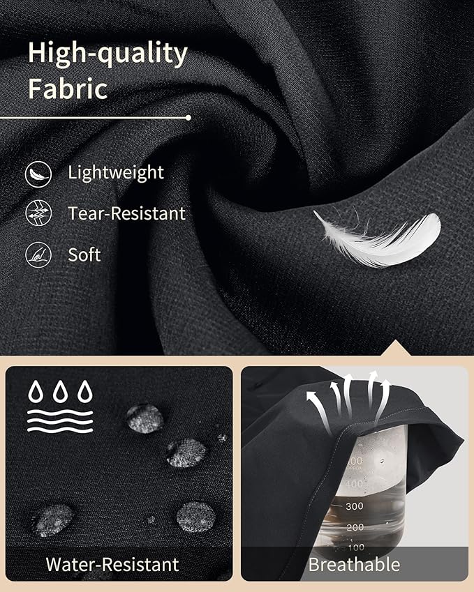 Mens Hiking Pants Convertible Quick Dry Zip Off Tactical Cargo Pants Water Resistant Lightweight Outdoor Pants with 6 Pockets