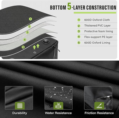 Alocs Folding Camping Table - Beach Table - 30L Tactical Bag with IGT Top Board for Outdoor, Camping Kitchen, Picnic, Travel